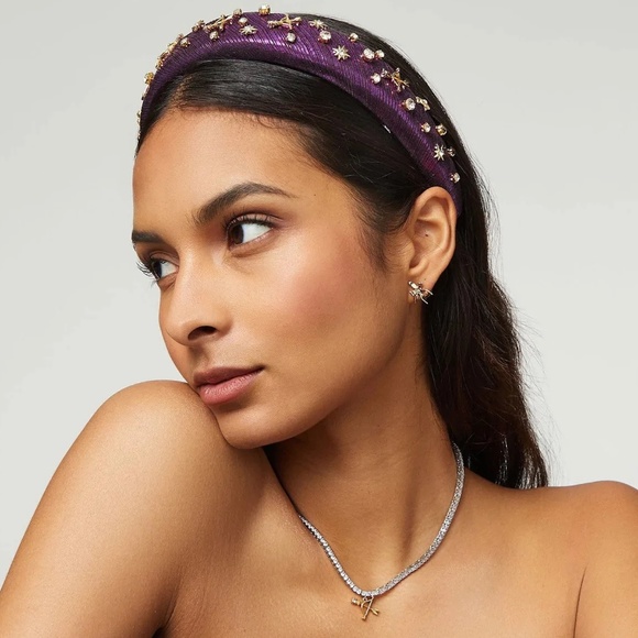 Lele Sadoughi Zodiac Sagittarius Alice Headband in Amethyst Purple - Picture 8 of 8